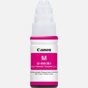 Canon Pixma Ink GI-490 M Magenta Ink Bottle, 0665C001