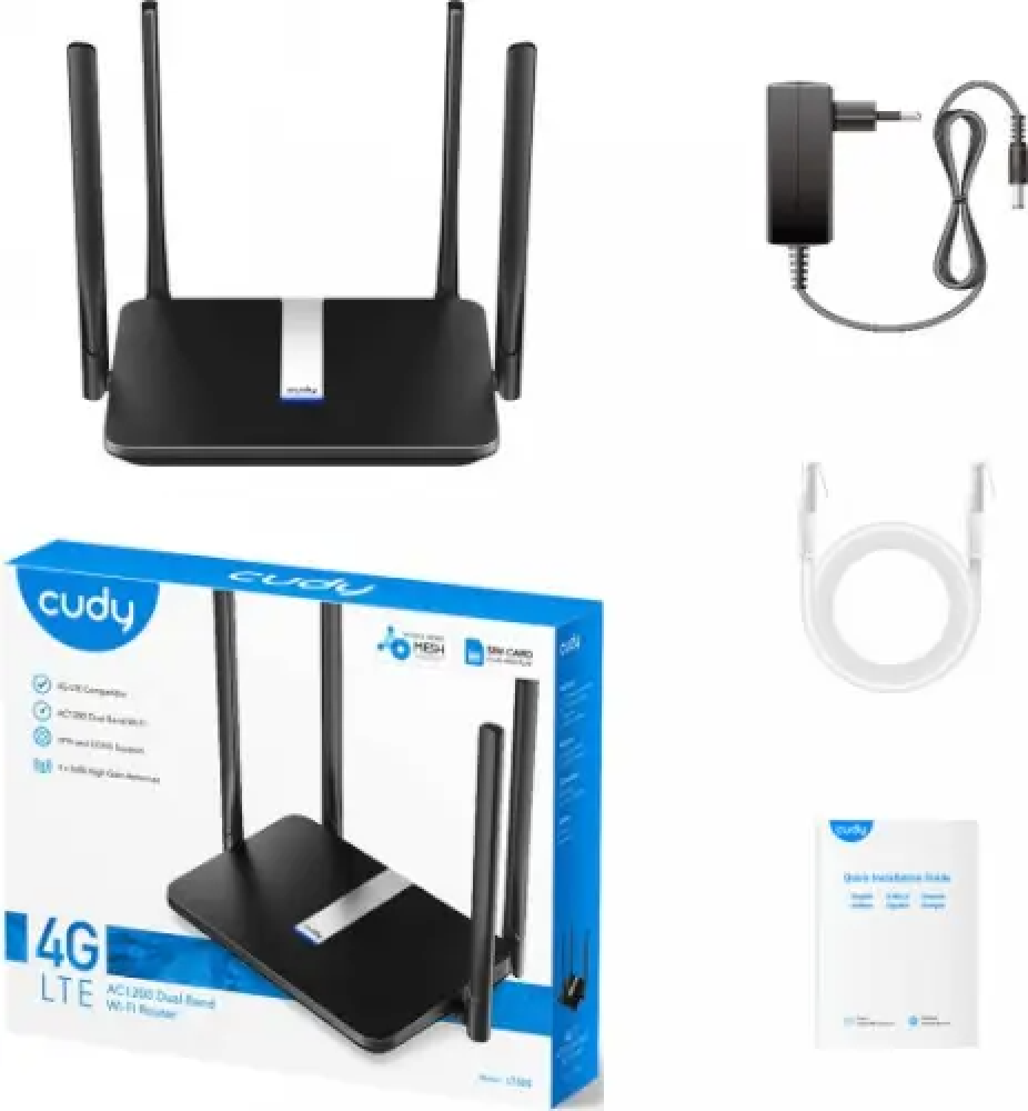 Cudy 4G LTE AC1200 Dual-Band Wi-Fi LT500